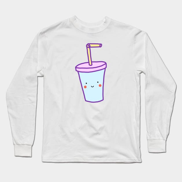 Kawaii Drink (Pastel) Long Sleeve T-Shirt by designminds1